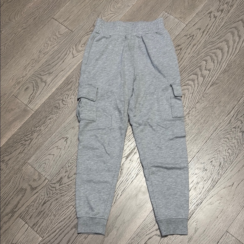 Urban Planet Gray Track Pants with Elastic Cuffs